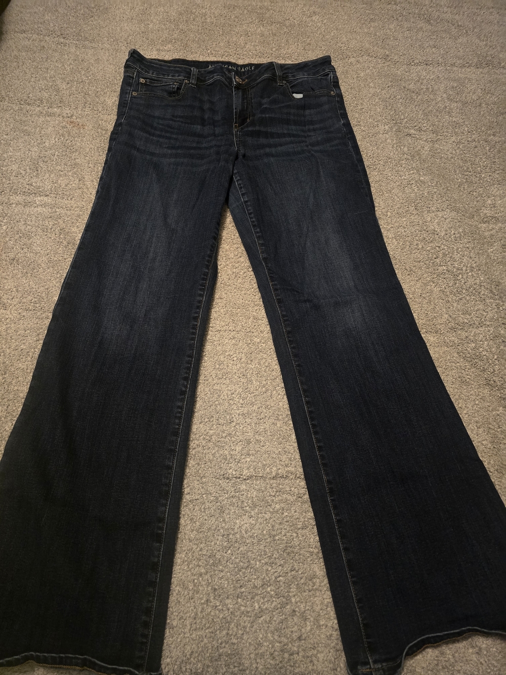 AE Favorite Boyfriend Dark Blue Women’s Flare Leg Jeans